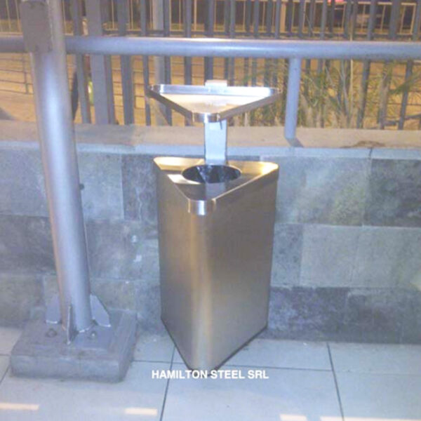Tacho De Basura Triangular De Centro Comercial y Restaurantes