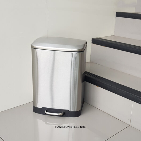 Tachos De Basura Pedal Acero Satinado 12 Litros